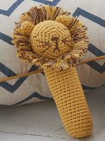 Crochet Leo Lion Stick Rattle
