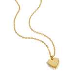 Heart With Side Pearl Necklace