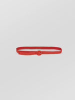 Solid Slip Zia Belt - Red Straw