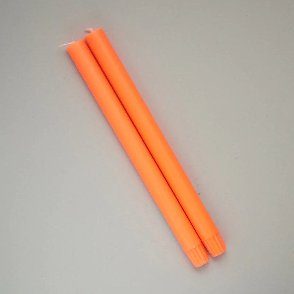 Dining Candle: Neon Orange