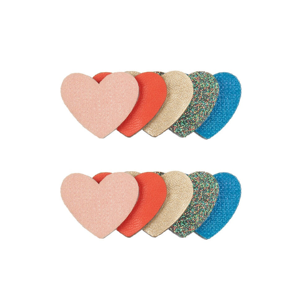 Layered Heart Clips