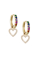 Rainbow Midi with Zirconia Heart