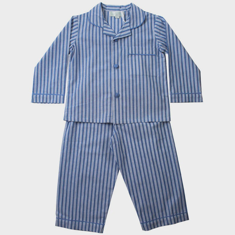 Blue & White Stripe Pyjamas