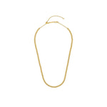 Gold Bead Slider Necklace