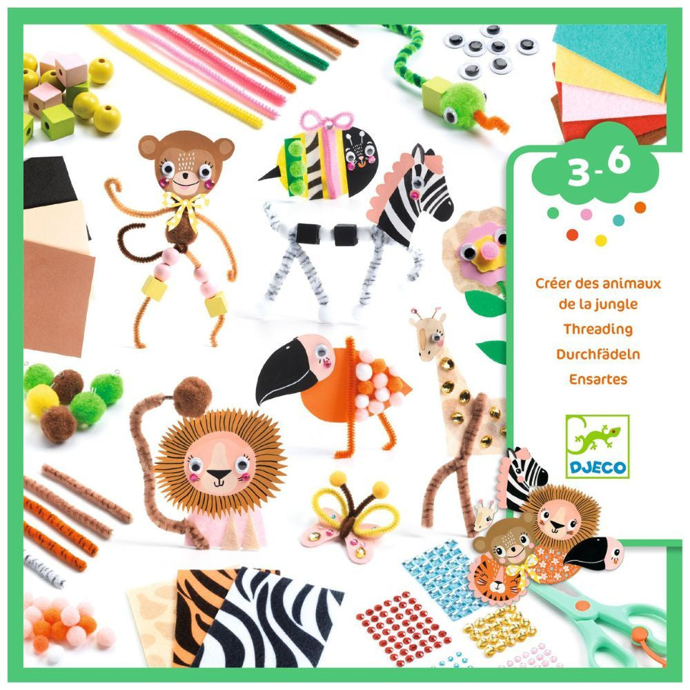 Make Your Own Jungle Animals Craft Kit for Ages 3- 6 yrs