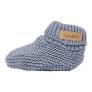 Knitted Baby Shoes-Vintage Blue
