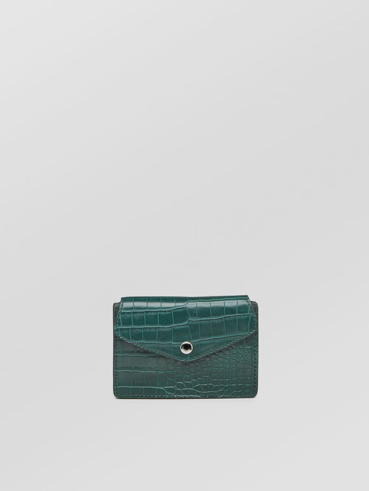 Solid Card Wallet- Dark Green