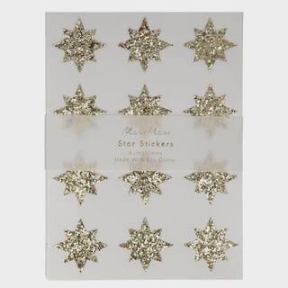 Meri Meri  Gold Eco Glitter Star Stickers