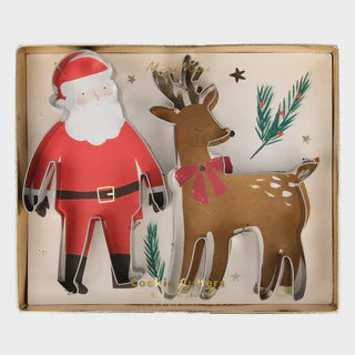 Meri Meri  Santa & Reindeer Festive Cookie Cutters