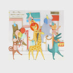 Meri Meri Animal Parade Cake Wrap & Toppers (x 6)