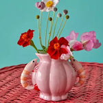 Ceramic Vase with Shrimps