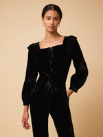 Sasha Velvet Jumpsuit - Black