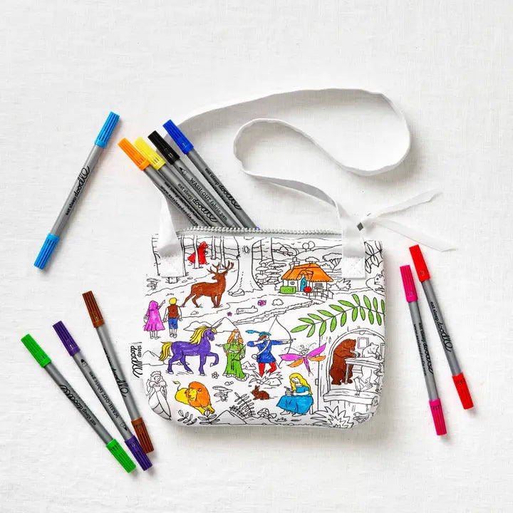 Diy Craft Kit - Colour-in Fairytales & Legends Crossbody Bag