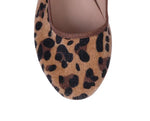 Velvet Mary Jane Shoes- Leopard