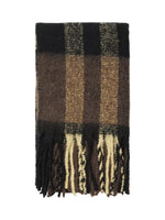 Tally New Check Scarf - Coffee Bean