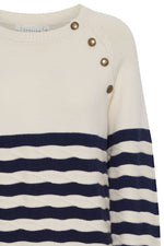 Irmaise Pullover- Navy Stripes