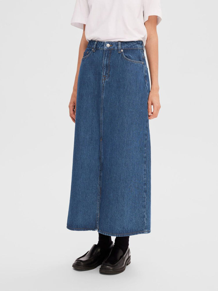 Esther Mid Blue Denim Skirt