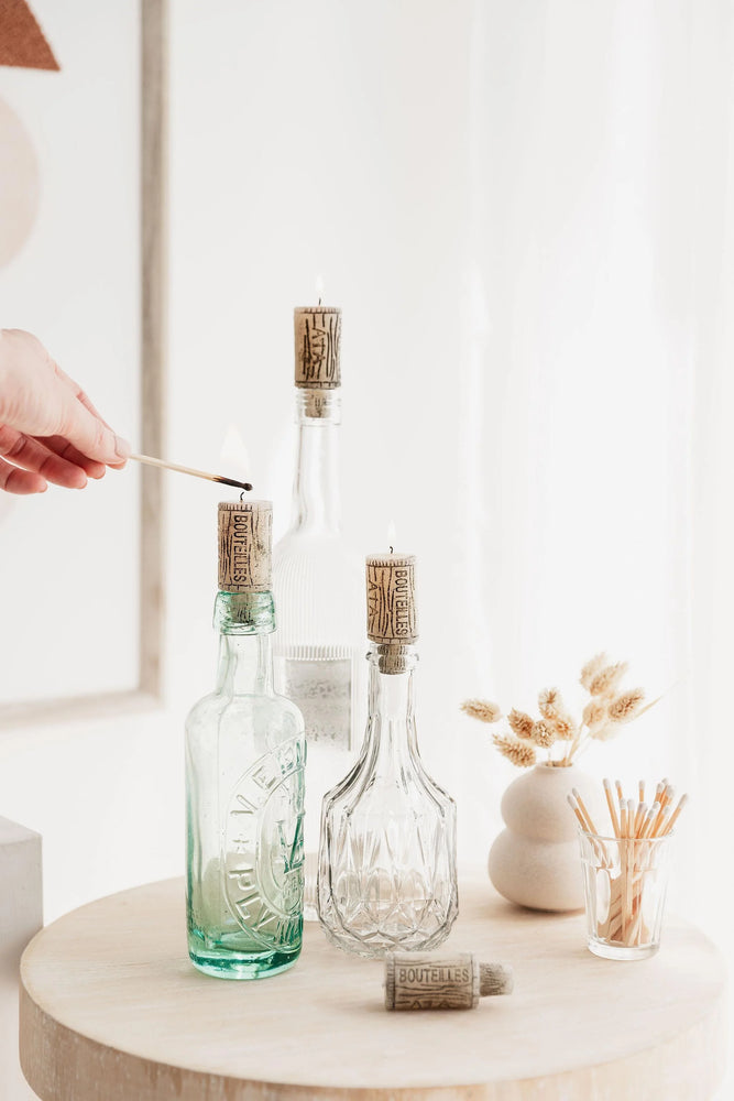 Wine Cork Candles