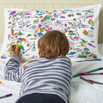 World Map Pillowcase - Diy Colouring Kit