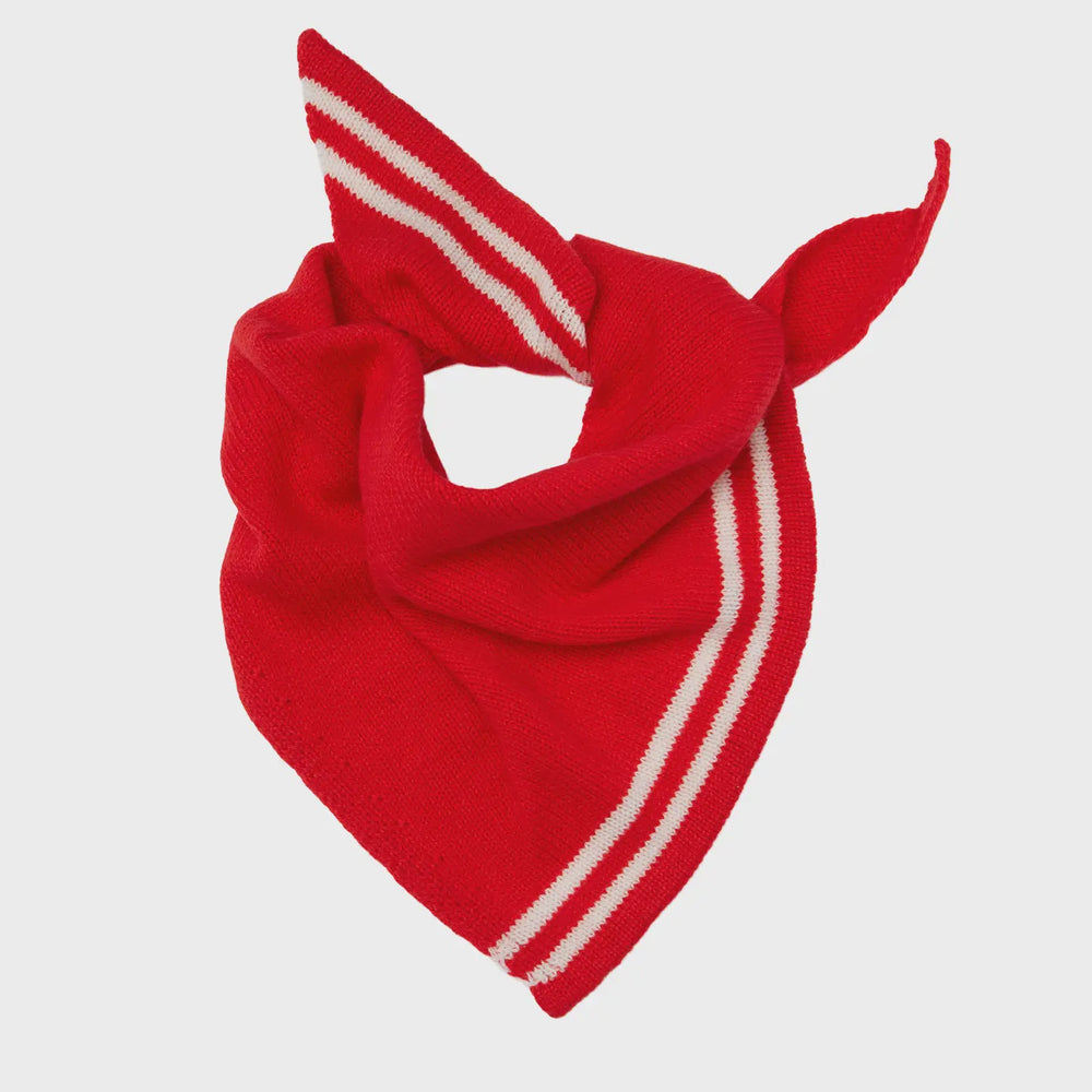 Cashmere Triangle Neckerchief - Red