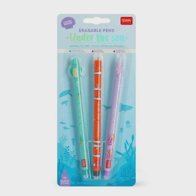 Under The Sea Set of 3 Erasable Gel Pens