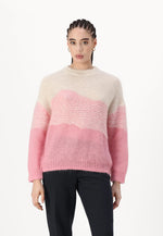 Jackie Jacquard Knit Jumper- Birch Peony