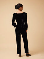 Sasha Velvet Jumpsuit - Black