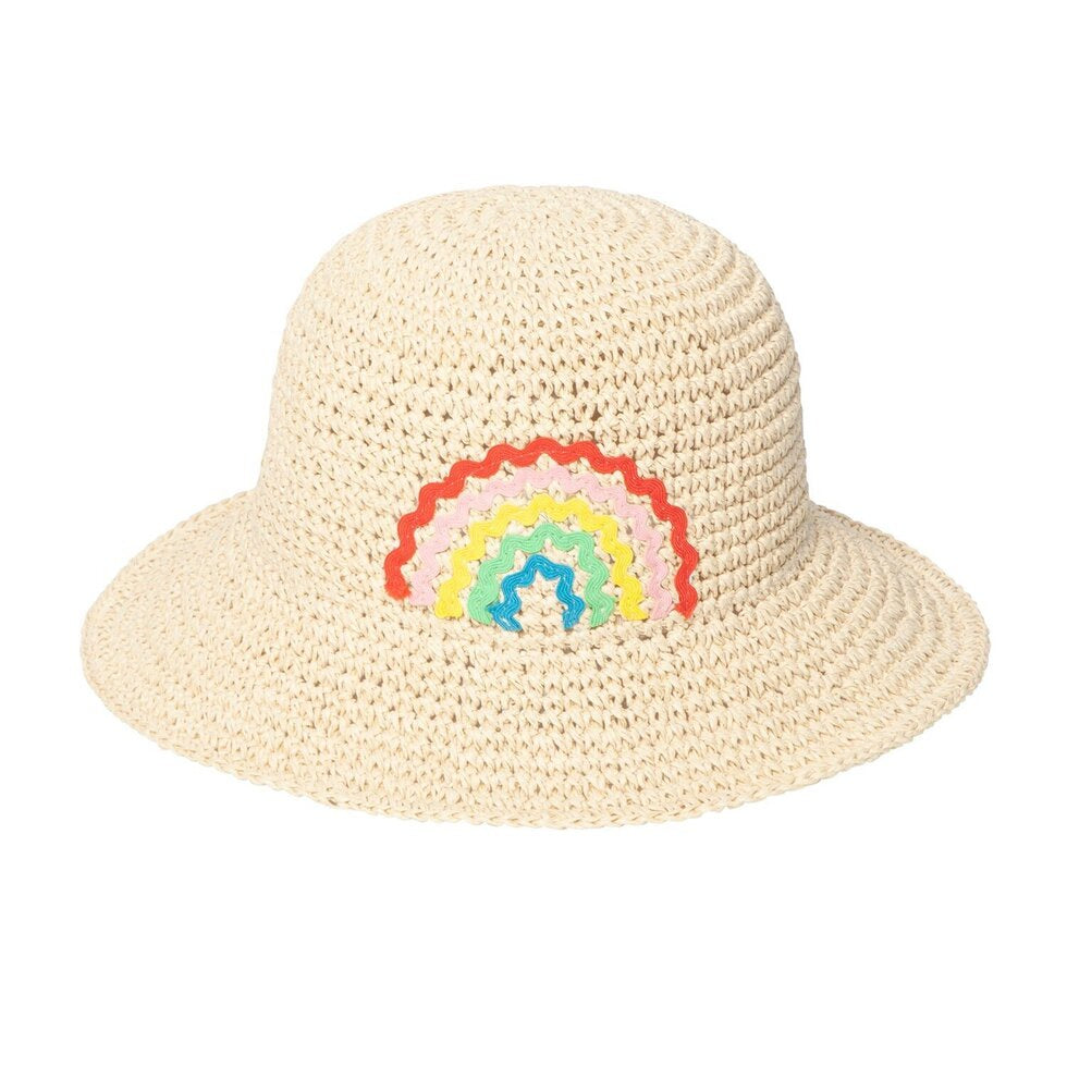 Ric Rac Rainbow Straw Bucket Hat 3-6 Years – Indian Summer London
