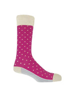 Pin Polka Men's Socks - Pink
