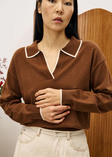 Ice Brown Triolet Sweater