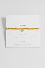 Sienna Beaded Pave Heart Bracelet