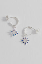 North Star Hoop Earrings