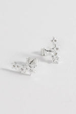 CZ Star Crawler Stud Earrings