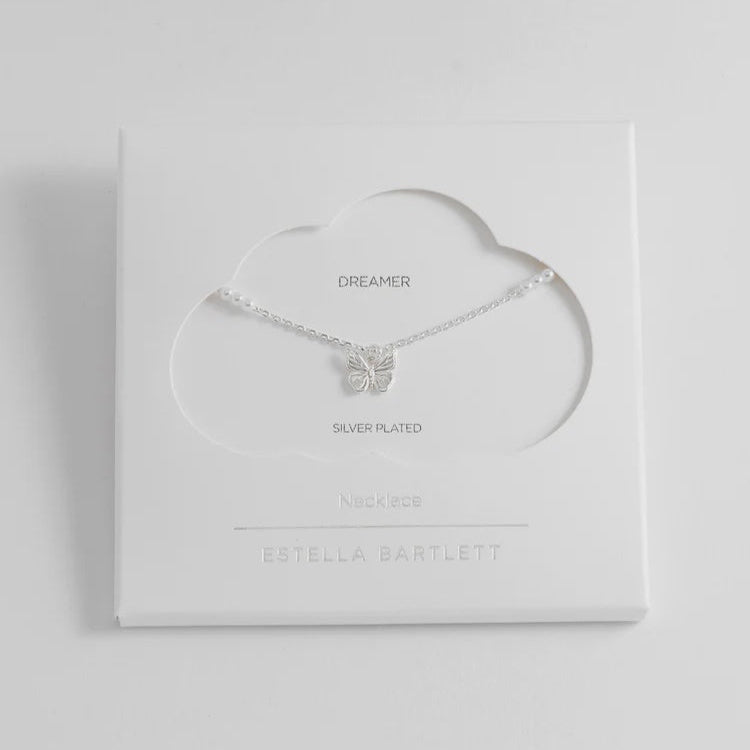 Pearl Butterfly Pendant Necklace
