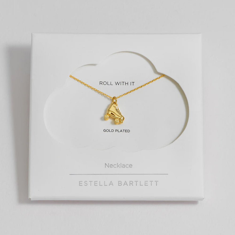 Pave Roller skate Necklace