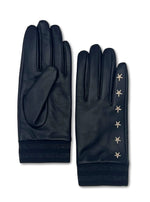 Elvis Star Embroidered Leather Gloves