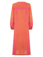 Emilia Maxi Dress in Orange Mix
