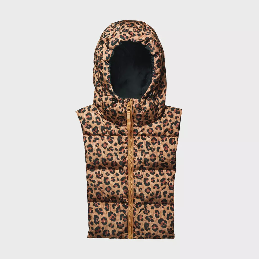 Fudoon Pull-on hood in Animal Print and Black