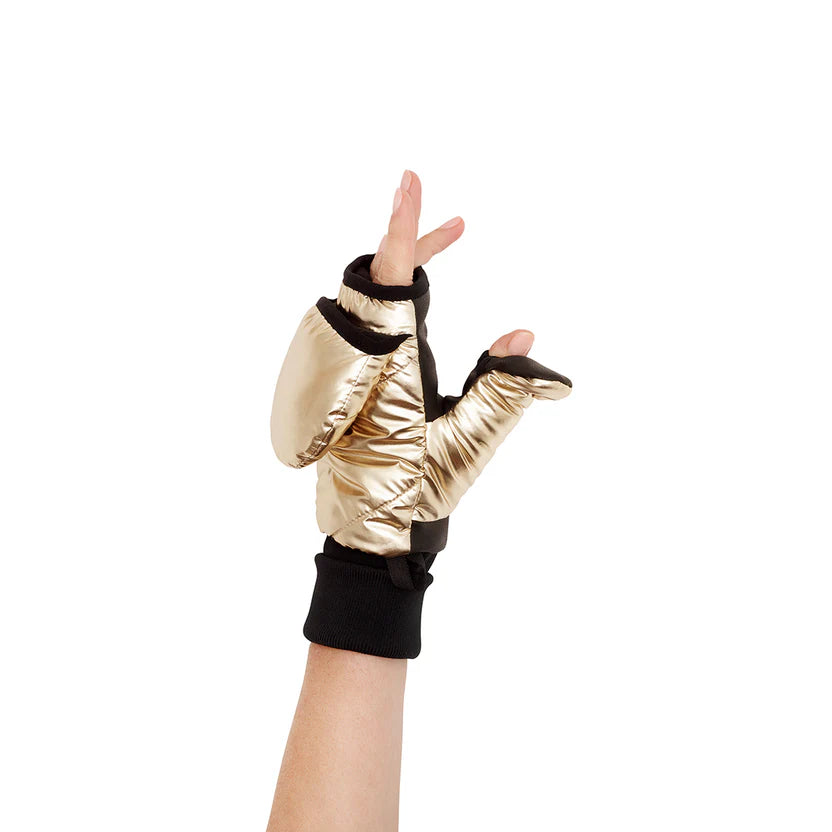 Fudoon Convertible Mittens in Gold