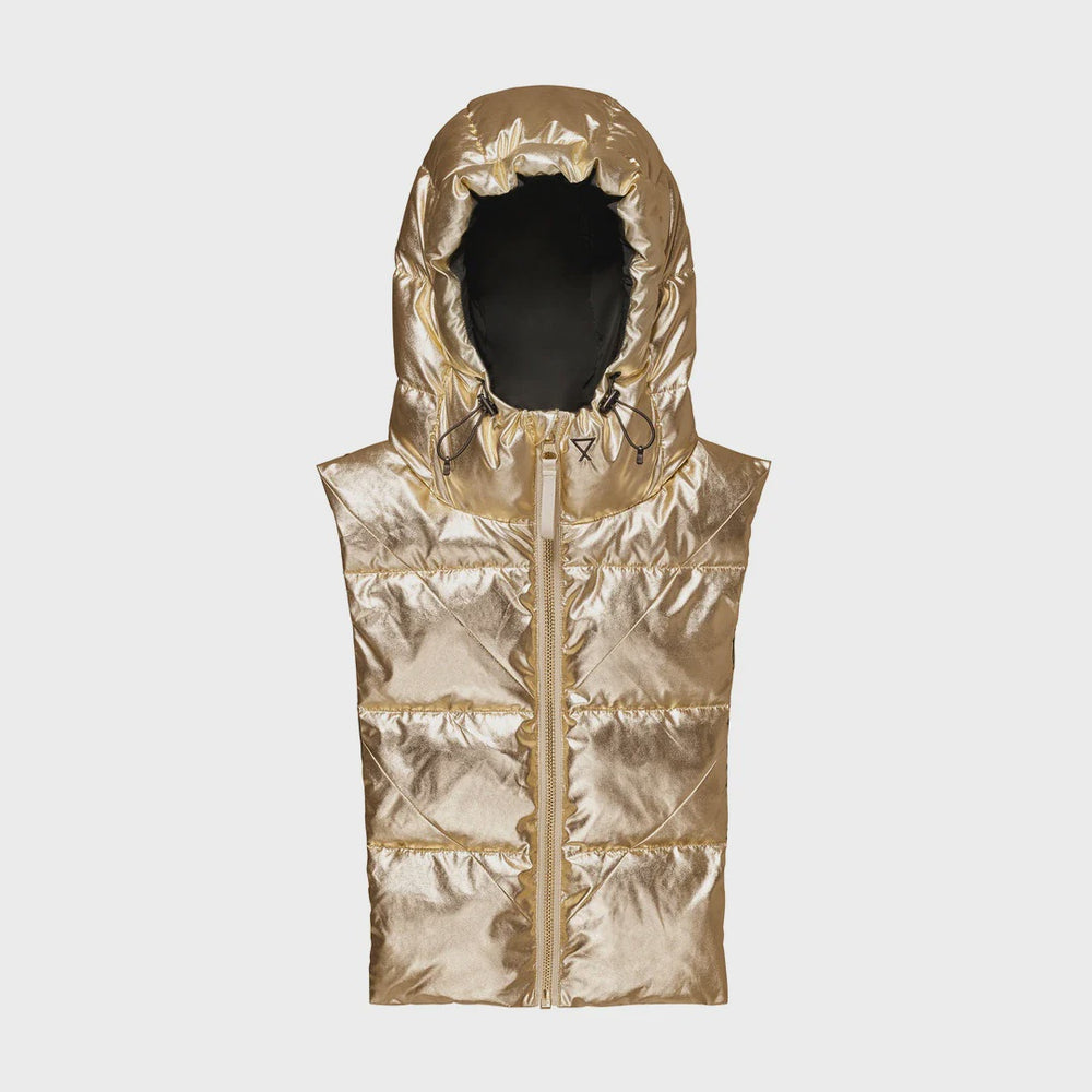 Fudoon Pull-on hood in Gold and Black
