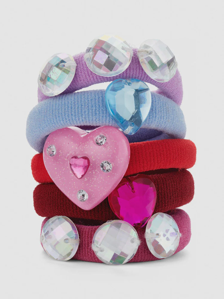 Heart Jewelled Hair Bands