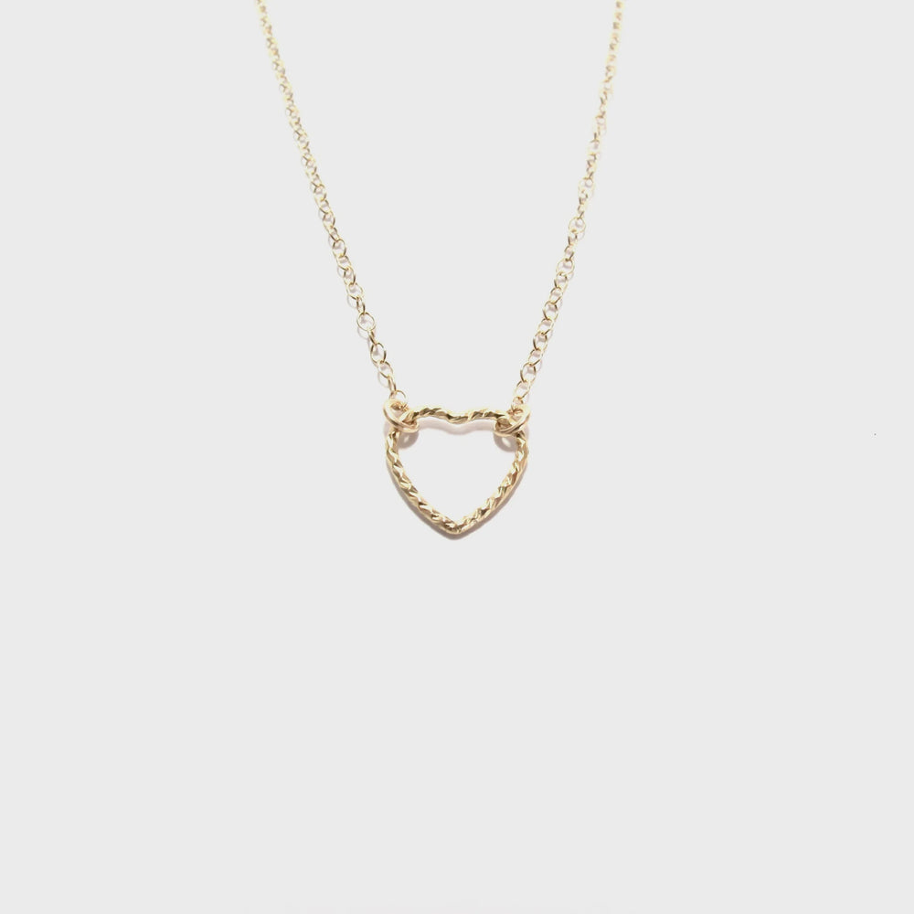 Small Sparkle Heart Necklace