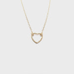 Small Sparkle Heart Necklace