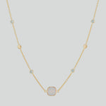 Iseo  Pink Chalcedony & Gold Vermeil Necklace