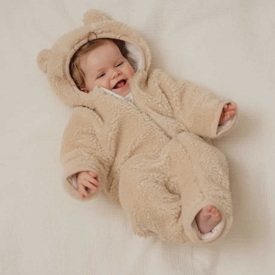 Teddy one-piece suit Sand