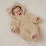 Teddy one-piece suit Sand