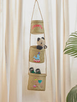 Raffia Storage Basket - Natural - Circus Theme