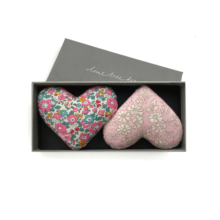 Box of 2 Lavender Hearts-Baby Love