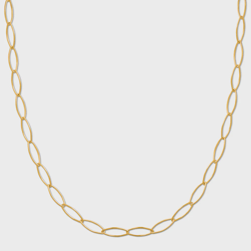 Oval Paperclip Fine Chain Necklace