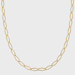 Oval Paperclip Fine Chain Necklace